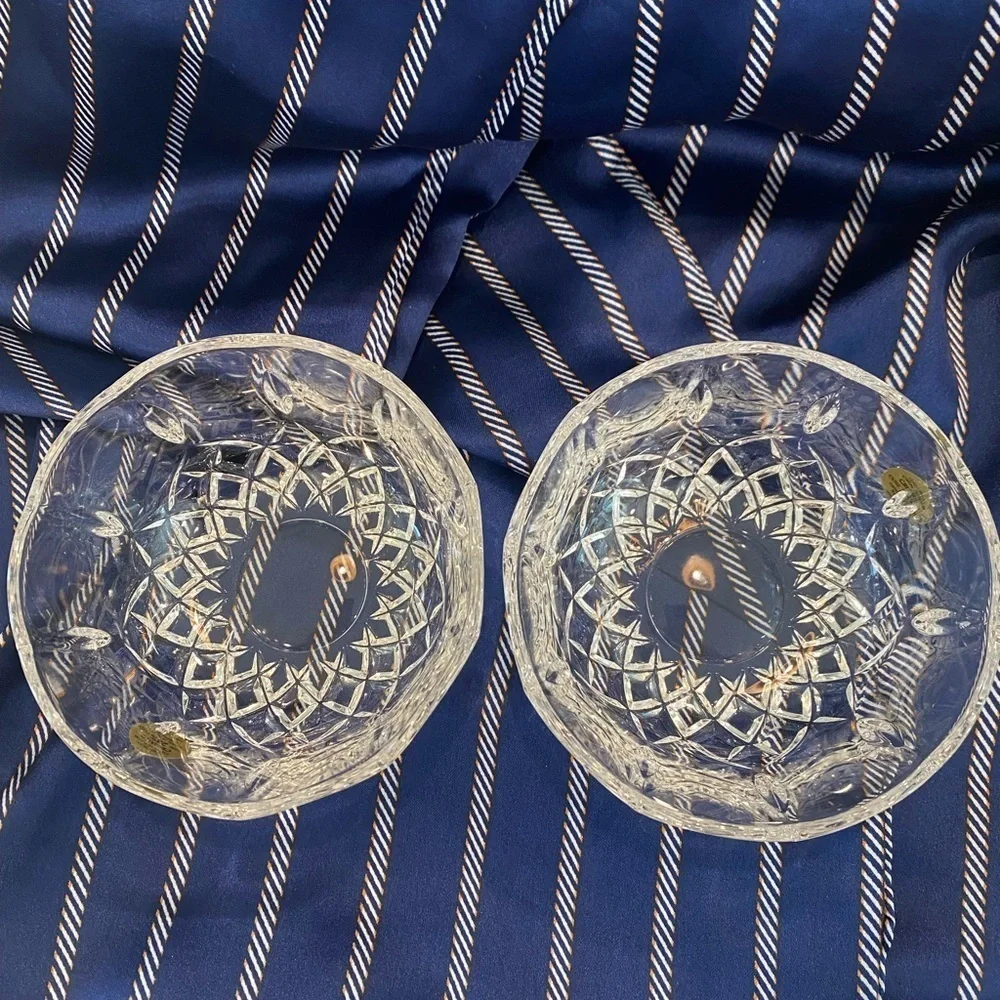 Italian Crystal Bowls - one large and two (2) small Royal Crystal Rock
